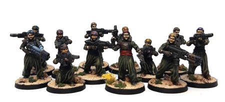 Photo of female imperial guard squad